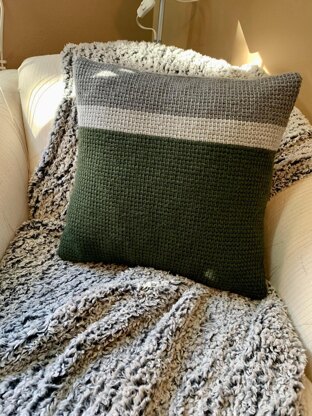 Beginner Tunisian Crochet Pillow Cover