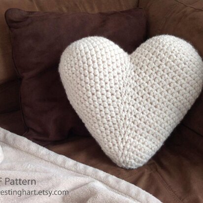 Crochet Heart Pillow Pattern