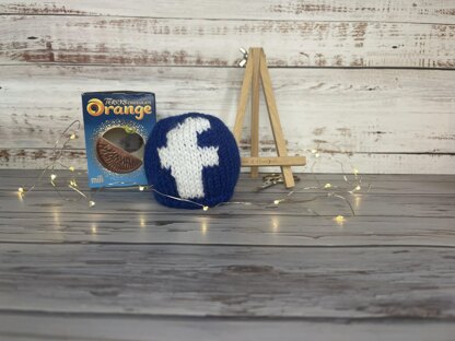 Social Media Inspired Chocolate Orange Cover Knitting Pattern