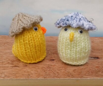 Chicks in Eggshell Hats - Creme Egg Covers