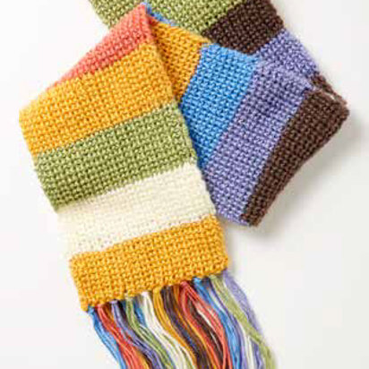 February “Mood” Scarf - Shaker Rib in Caron Simply Soft and Simply Soft Brites - Downloadable PDF