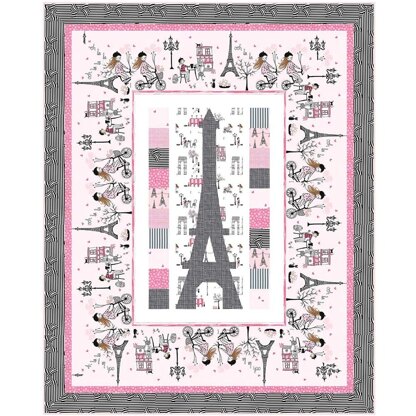 Michael Miller Fabrics Eiffel Tower Quilt - Downloadable PDF