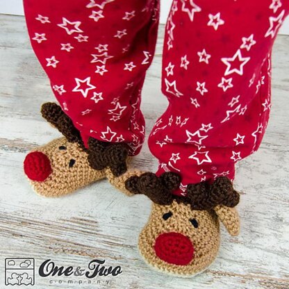 Reindeer Booties for Toddler