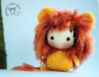 Shaggy Lion Doll. Toy from the Tanoshi series.