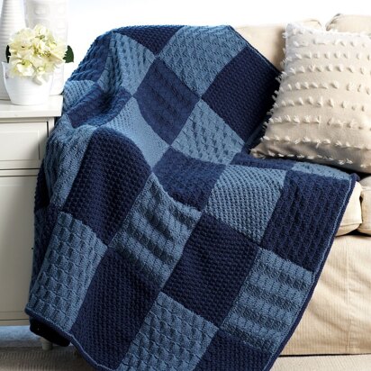 Sampler Blanket in Bernat Super Value