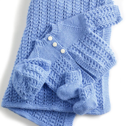 thumbnail image 2 of Crochet Pattern: DK Baby Matinee Jacket & Cardigan – 4 Sizes, Prem To 2 Years, UK 2 of 4