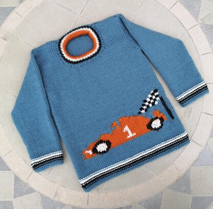 Racing Car Sweater