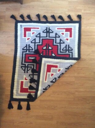 Large Klagetoh Rug with Fringe