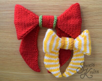 Christmas Bows Pattern Snoo's Knits