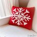 Snowflake Bobble Stitch Pillow