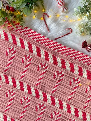 Candy Cane Lane Blanket