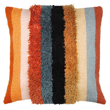 Vervaco Boho Stripes Latch Hook & Chain Stitch Cushion Kit