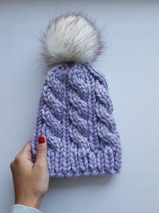 Bulky Spruce Cable Beanie