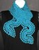 Exquisite Aqua Wheelie Lace Scarf