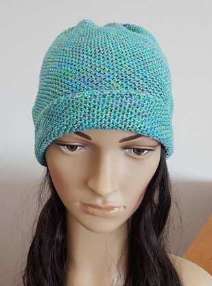 Tammy - 4ply garter stitch beanie