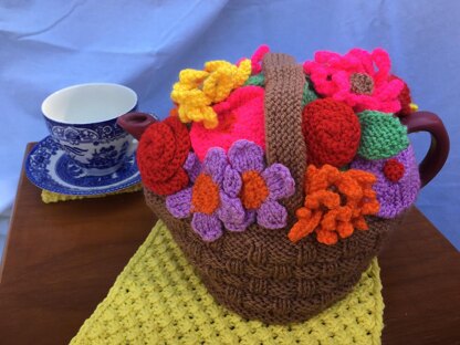 Afternoon Tea A Basket of Flowers Tea Cosy