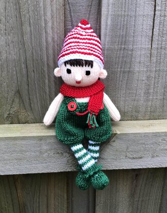 Christmas elf toy knitting pattern 19083