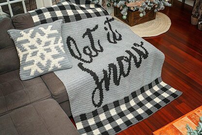 Let It Snow Blanket & Pillow