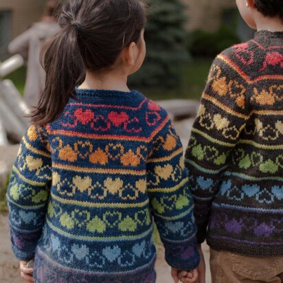 Rainbow Heart Sweater