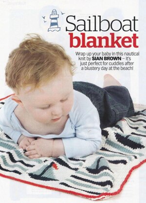 Sailboat Baby Blanket