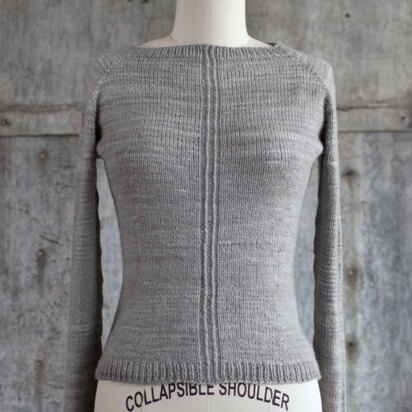 Eyre Sweater in Manos del Uruguay Silk Blend Semi-Solid - 2013P