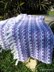 "Lilac Mosaic" Baby Blanket With Decorative Fringe