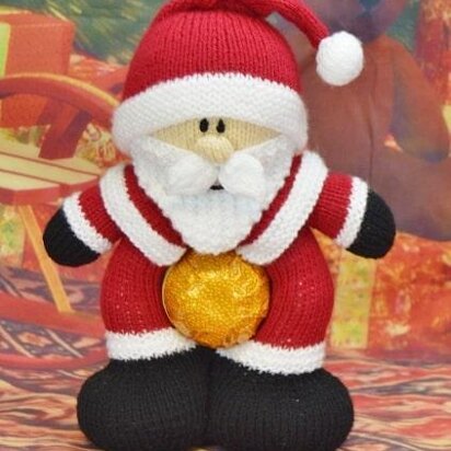 Chocolate Orange Santa - knitting pattern