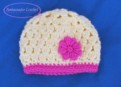 Blooming Clusters Baby Afghan & Hat Set