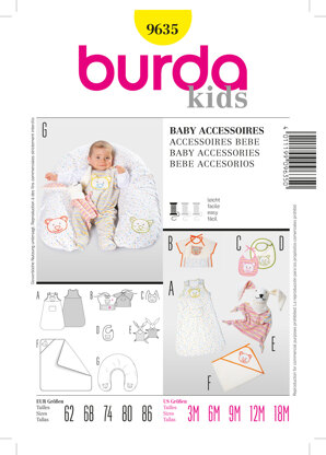 Burda B9635 Baby Accessories