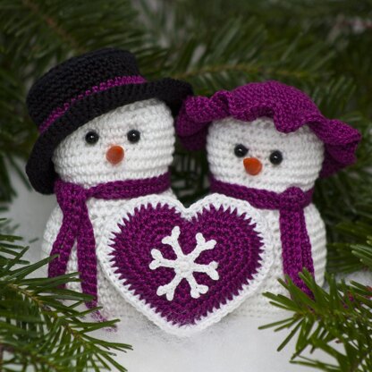 Mr & Mrs Snowman Set