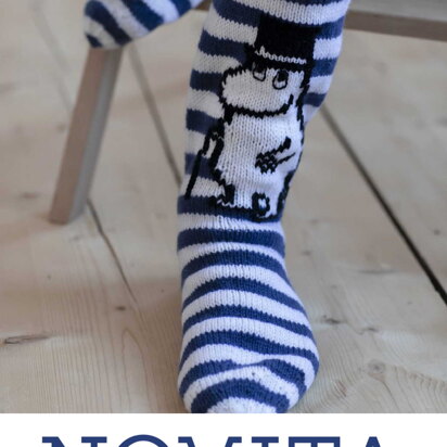 Moominpappa Socks in Novita Muumitalo - Moominhouse - Downloadable PDF