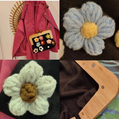 Crocheted flower applications