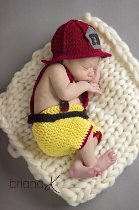 Newborn Firefighter Outfit