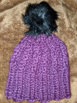 Purple beanie