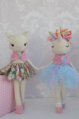 Bella the ballerina unicorn/cat 2 in 1 Pattern