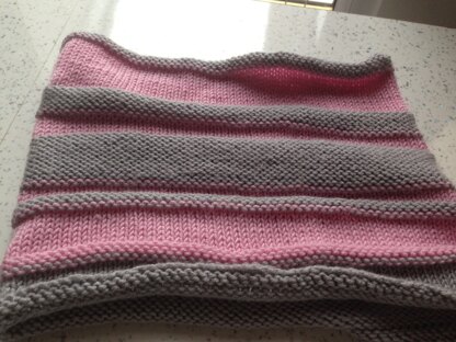 Neckwarmer by tin can knits for my first knitting for many years