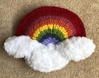 Brighten Your Day Knit Rainbow Stuffie