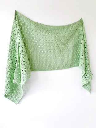 Dewdrop Sideways Shawl