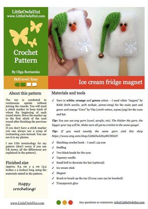 175 Ice-cream fridge magnet