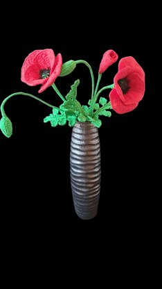 Crochet Poppy flowers