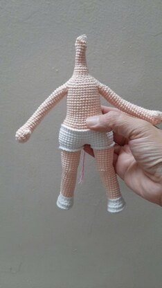 Crochet doll pattern, Jolie doll, amigurumi doll pattern