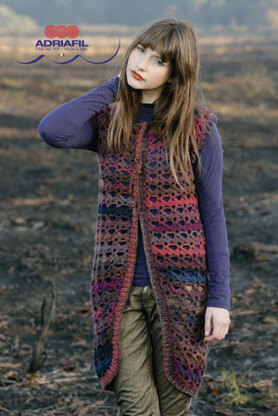 Winona Gilet in Adriafil Mistero - Downloadable PDF