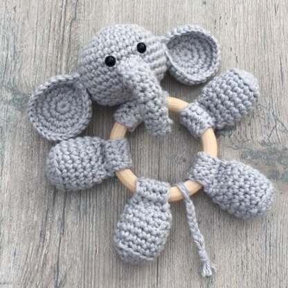 Elephant Rattle Teether