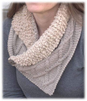 Collared Scarf in Plymouth Yarn Arequipa Aventura & Worsted - 3051 - Downloadable PDF