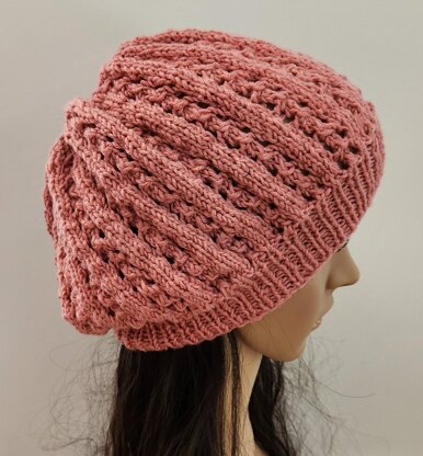 Felicity - slouchy lace beanie