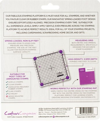 Crafter's Companion Stamping Platform 4"x4"