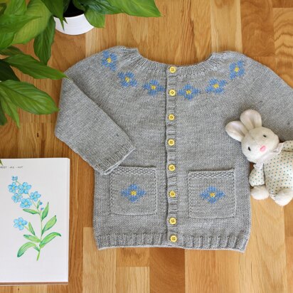 Forget me not cardigan