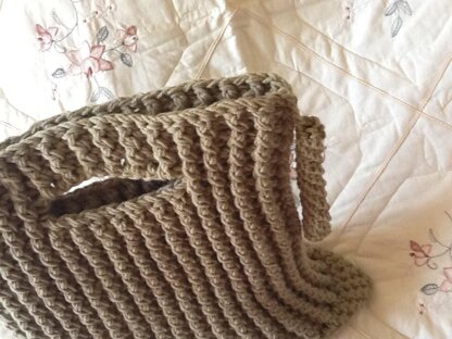 Crocheted Tuxedo Tote Bag