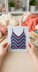 Summer Chevron crop top