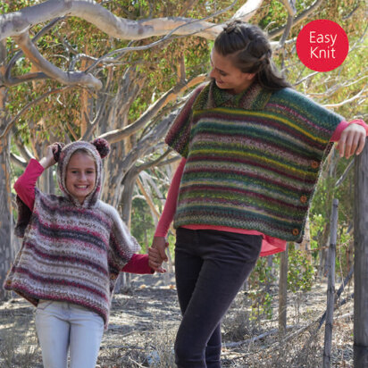 Ponchos in Sirdar Aura Chunky - 8002 - Downloadable PDF